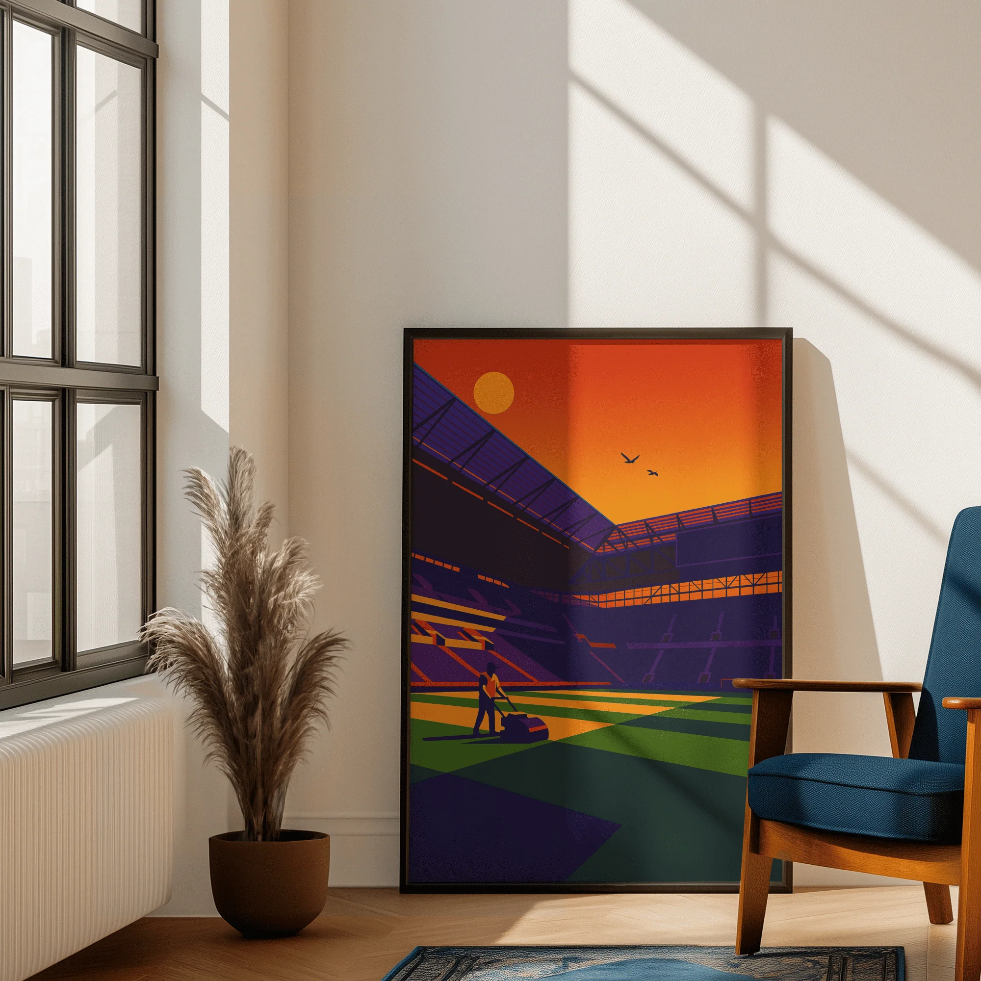 Bramley-Moore Abstract Ready for Kick-Off Print - Image 2
