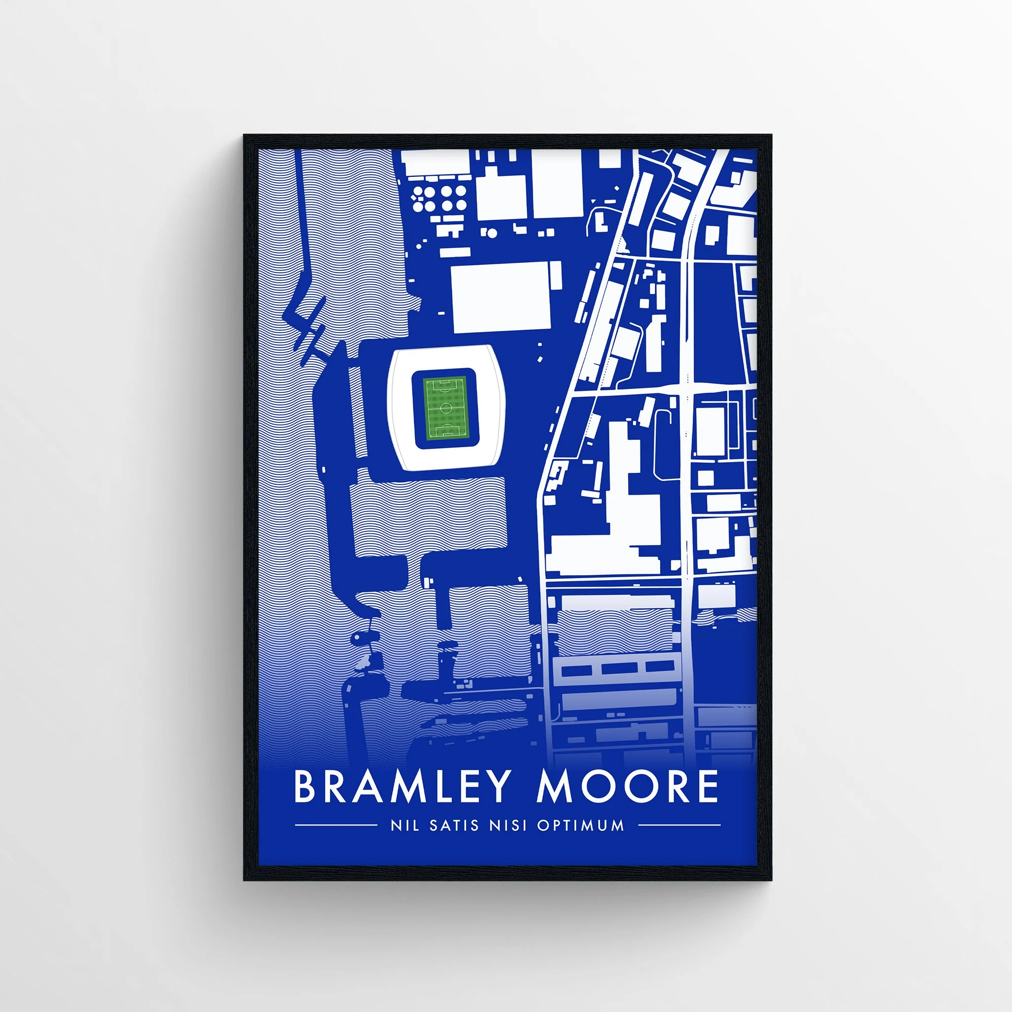 Bramley Moore Map Print - New Blue Home