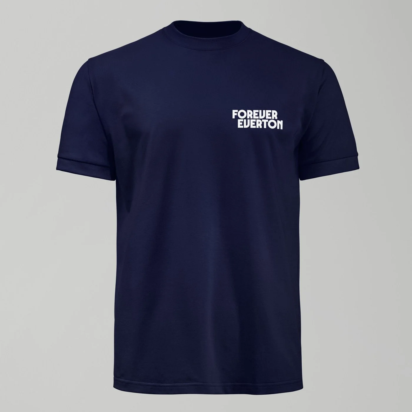 Kids Dark Forever Everton Small Logo White Design T-Shirt