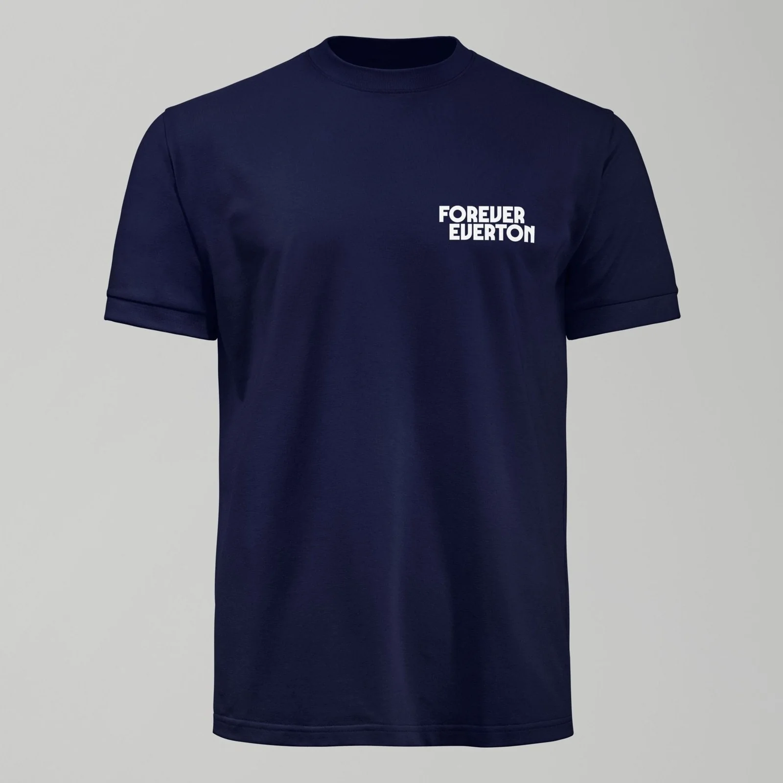 Kids Dark Forever Everton Small Logo White Design T-Shirt - Image 2