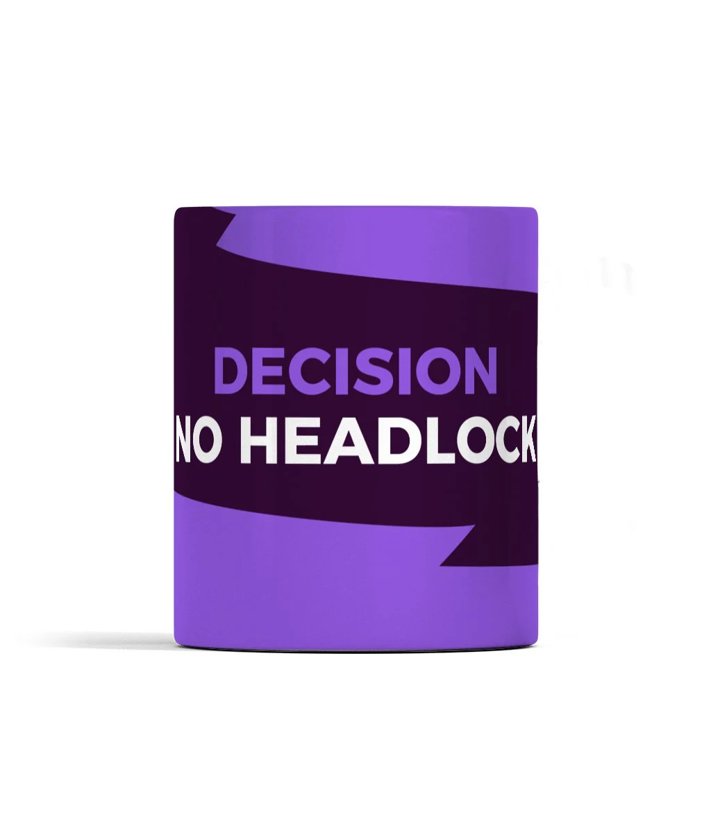 Decision No Headlock - Mug - Image 3