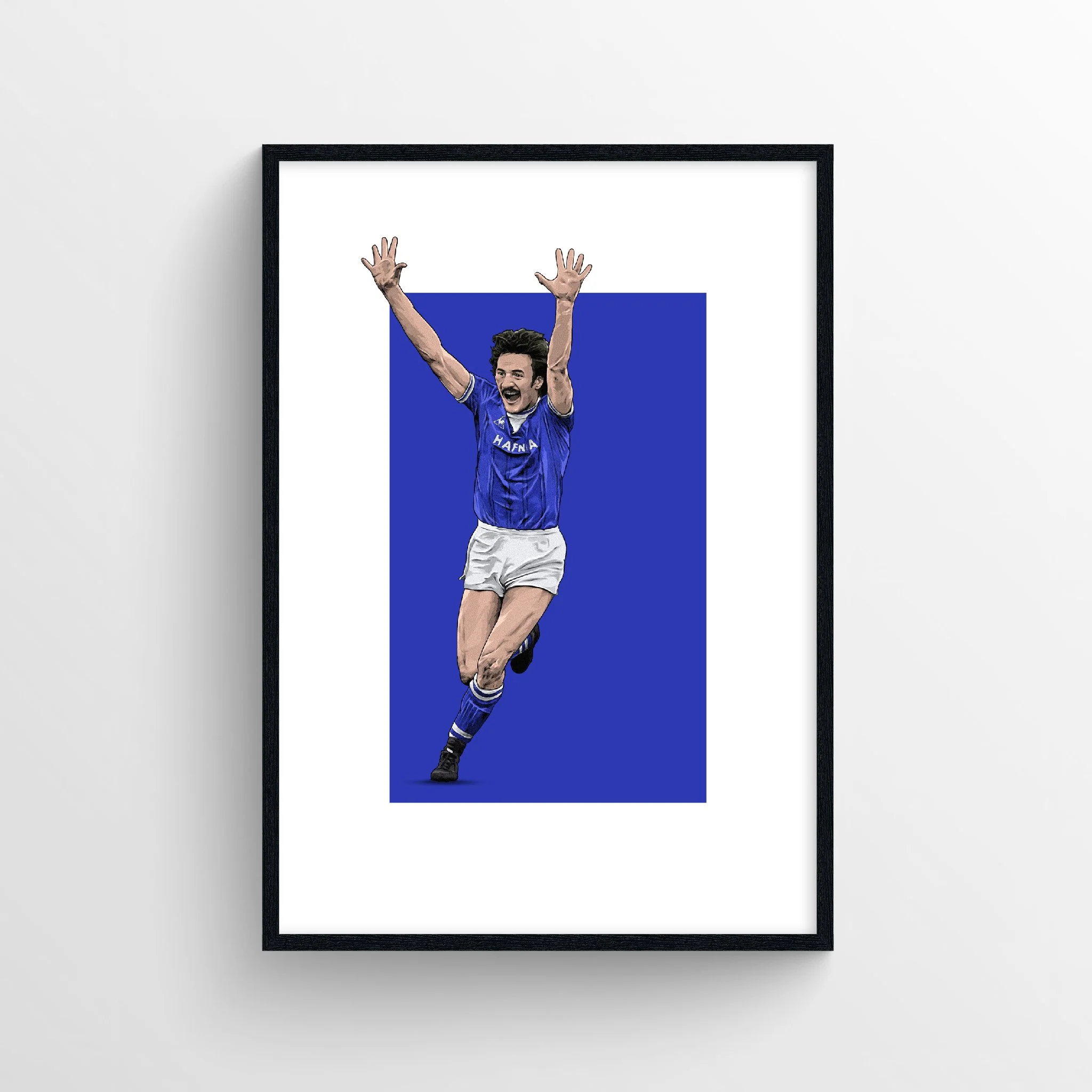 Derek Mountfield Everton Print - 85 First Team