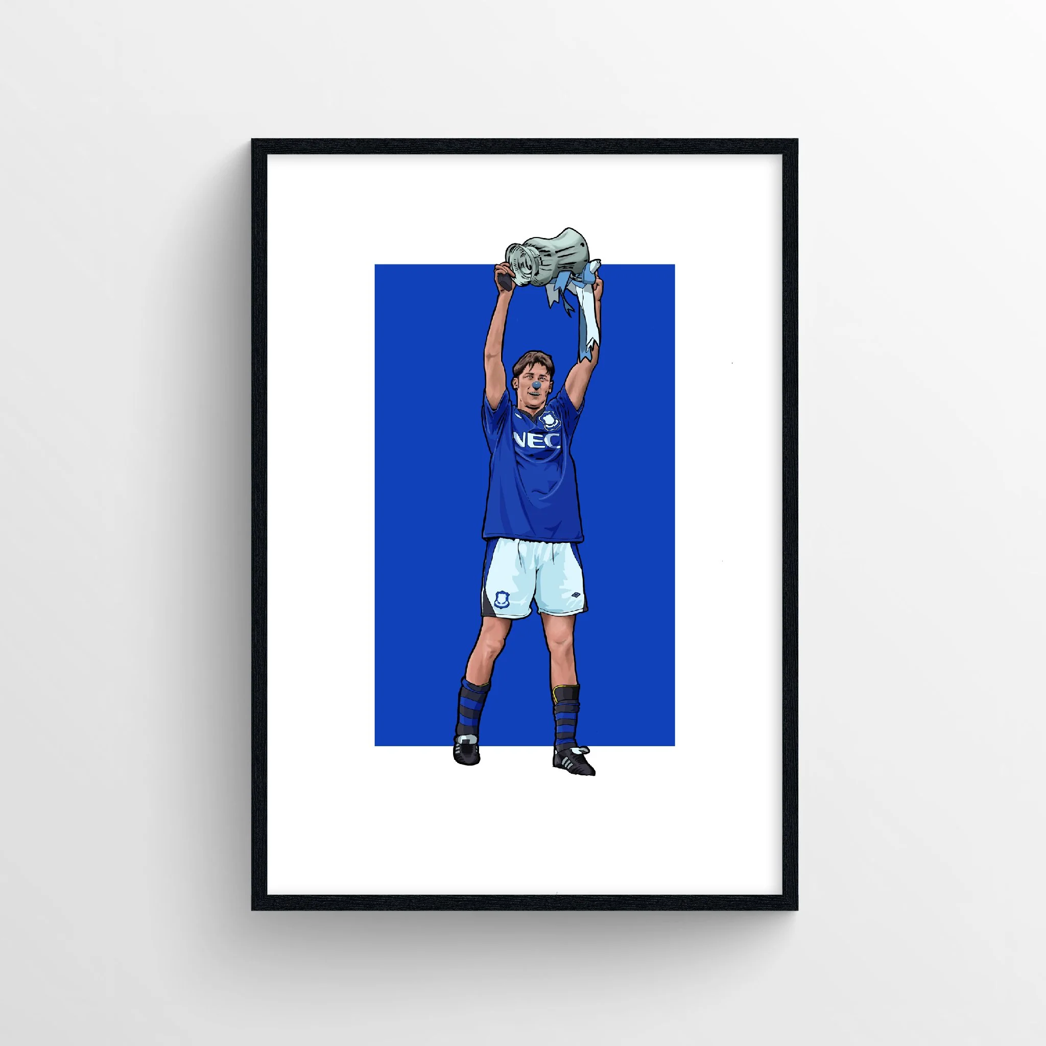 Duncan Ferguson Everton Print - FA Cup Winner