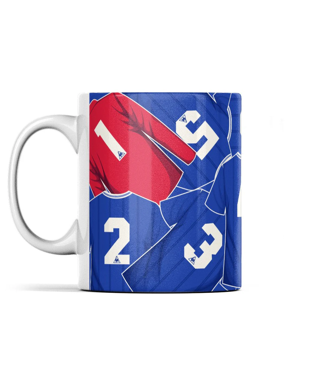 Everton 1985 ECWC Shirt Backs - Mug