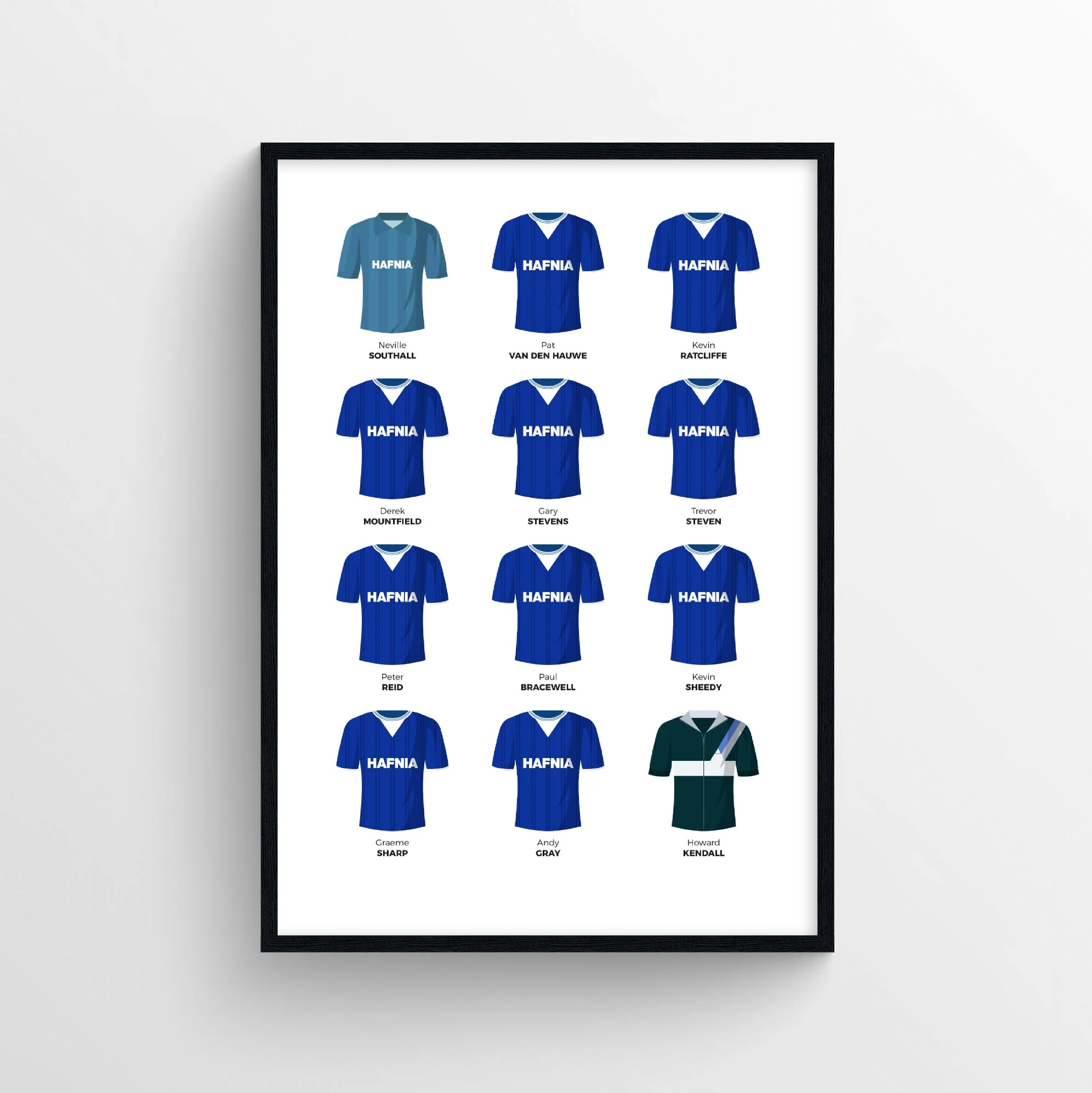 Everton 1985 League Winners First Team Print