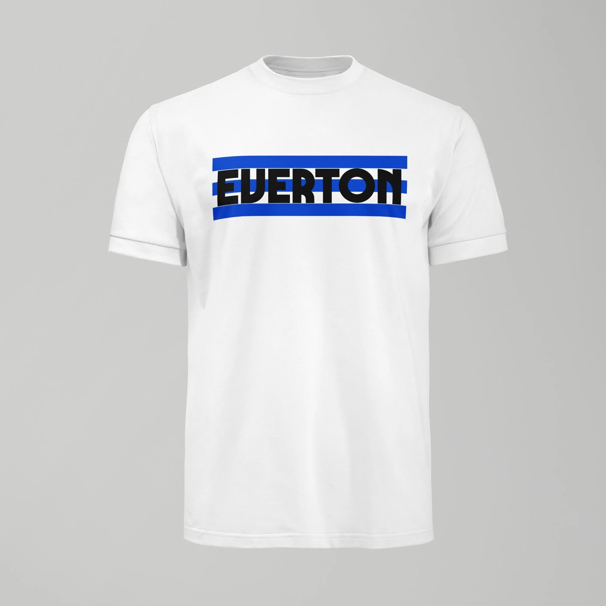 Kids Everton Blue Stripes Banner T-Shirt
