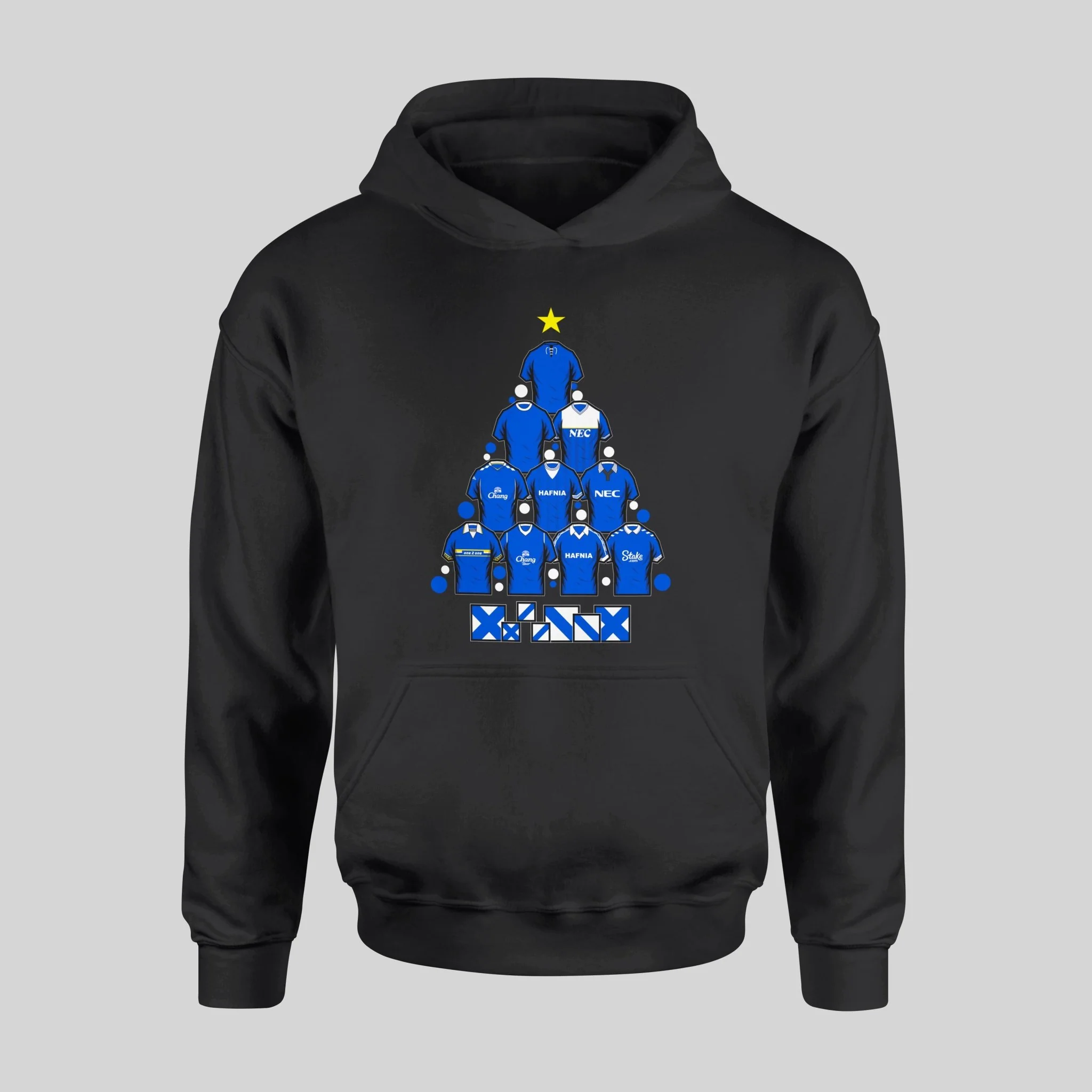Everton Christmas Hoodie – Retro Shirts & Archibald Leitch Tree - Image 2
