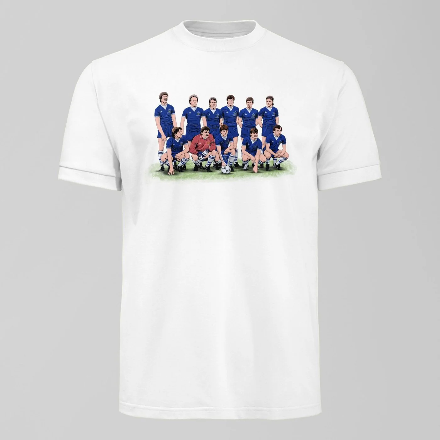 Everton 1985 ECWC Final Lineup T-shirt