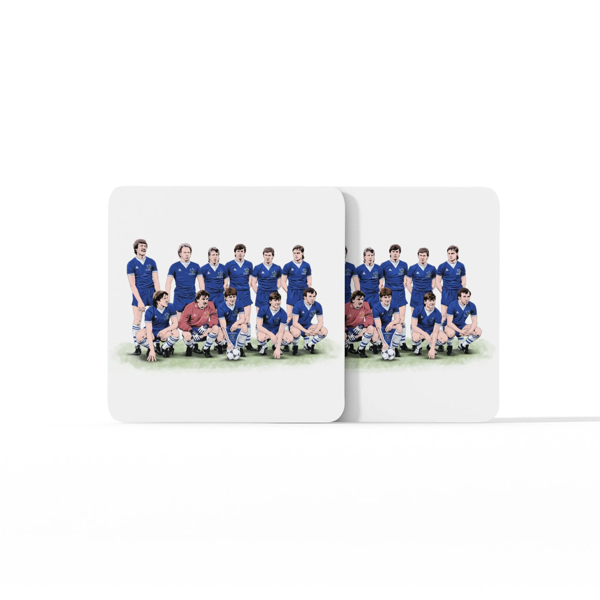 Everton FC 84/85 - ECWC Final Line-up - Coaster - Image 3