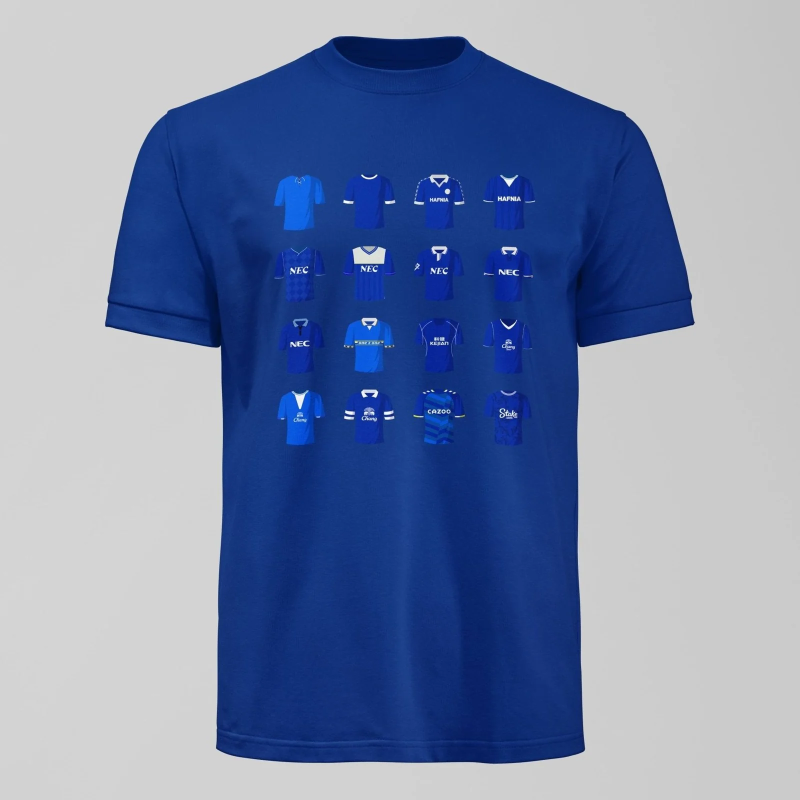 History of Everton Home Shirts T-Shirt - Image 4