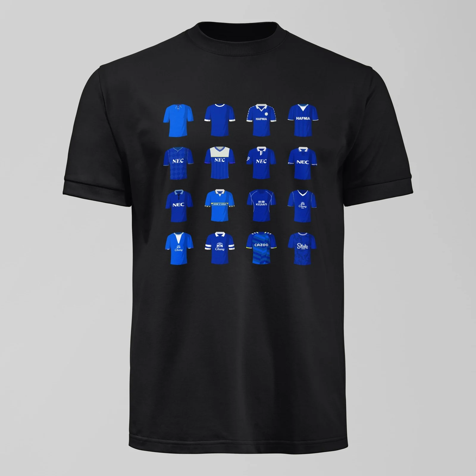 History of Everton Home Shirts T-Shirt - Image 6