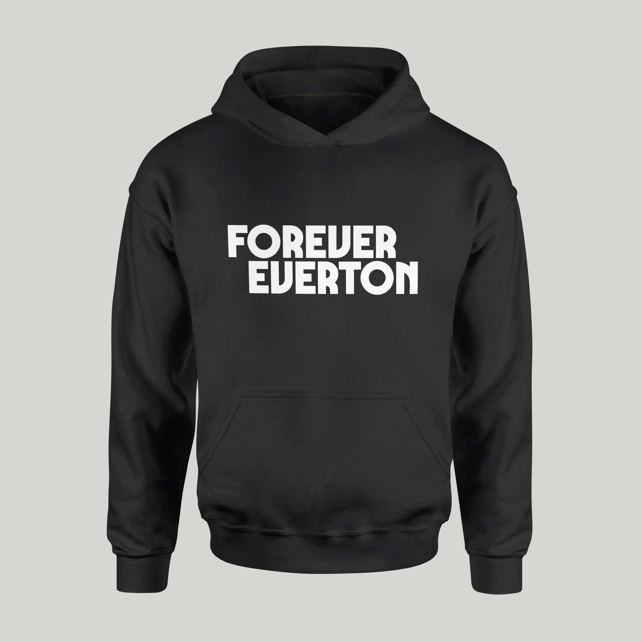 Dark Forever Everton Big Logo White Design Hoodie