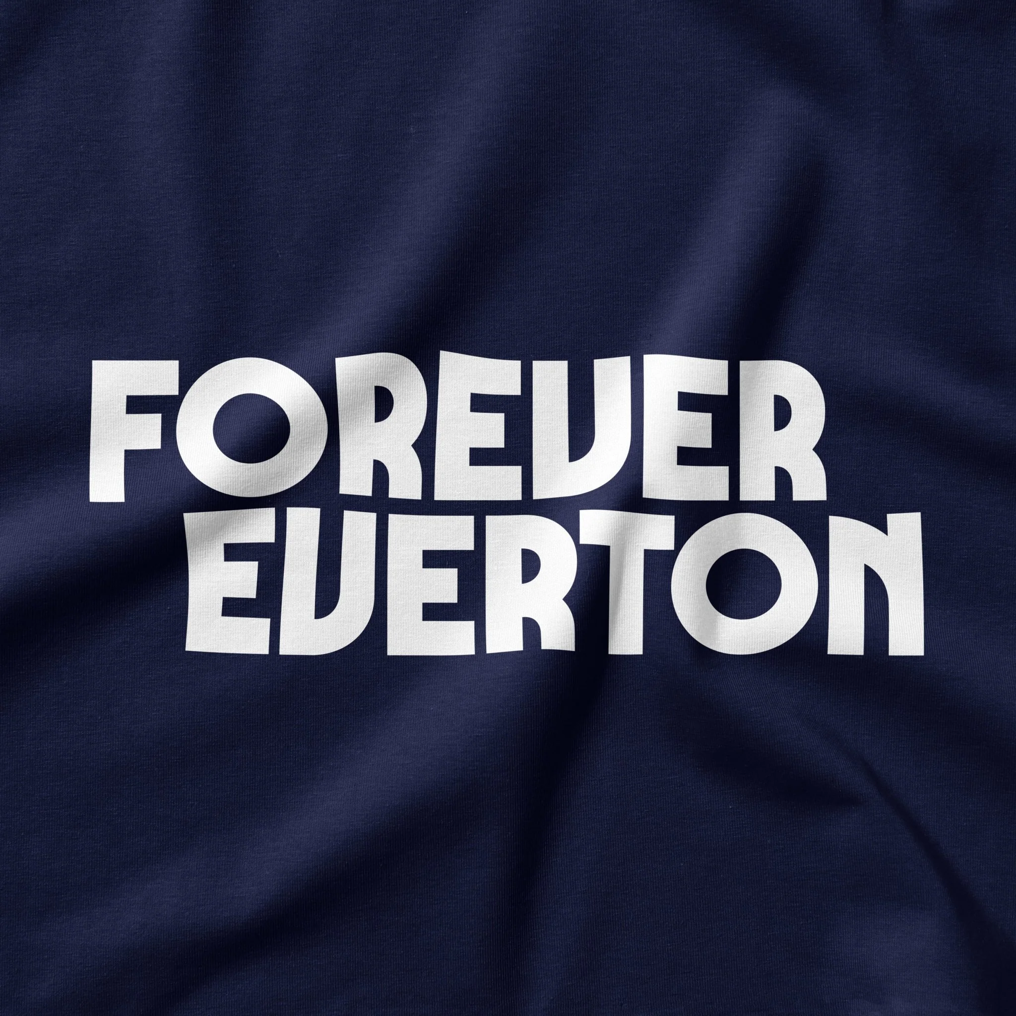 Dark Forever Everton Large Logo White Design T-Shirt - Image 2