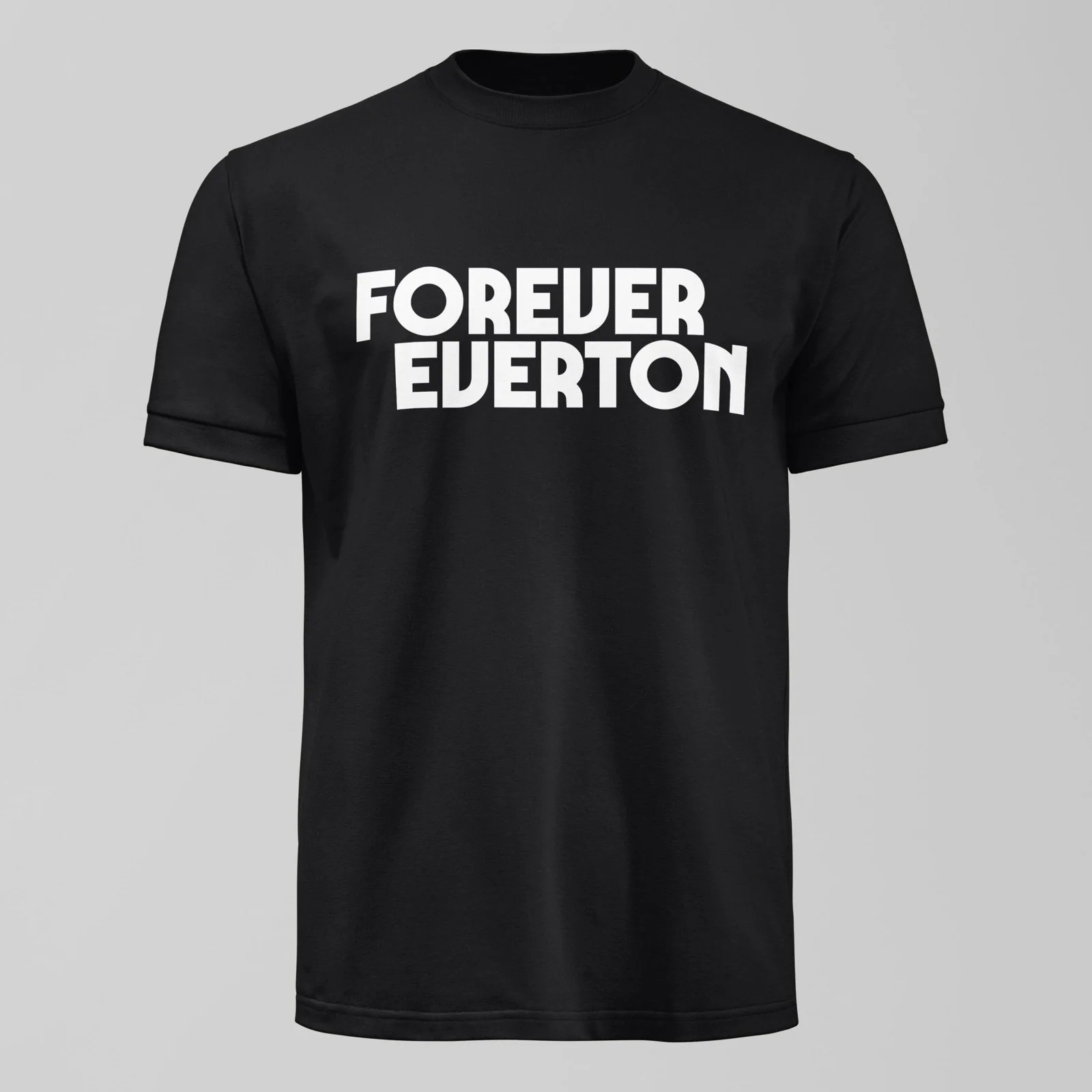 Dark Forever Everton Large Logo White Design T-Shirt - Image 6