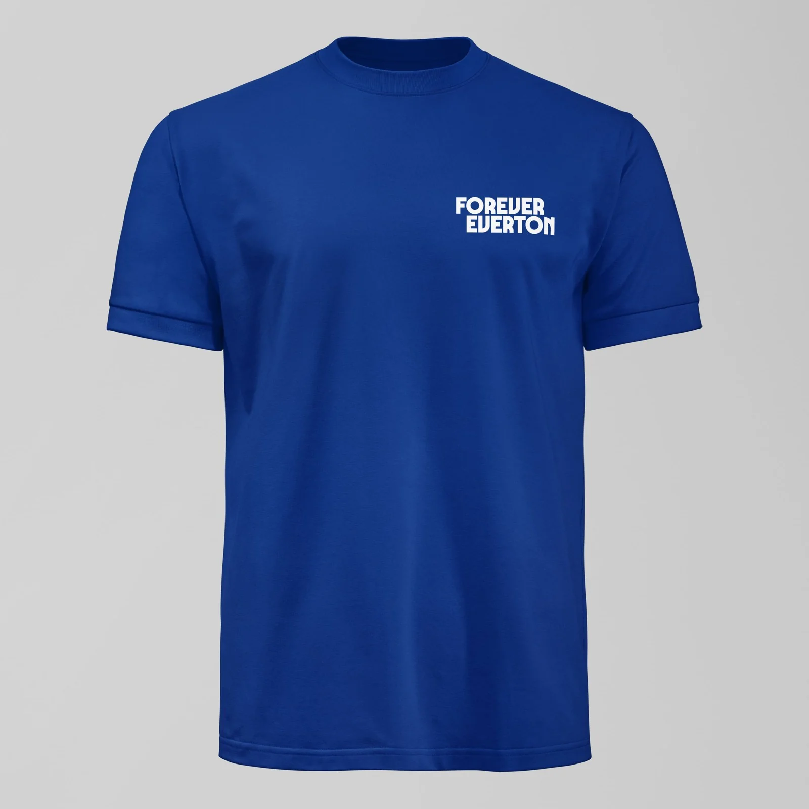 Dark Forever Everton Small Logo White Design T-Shirt - Image 5