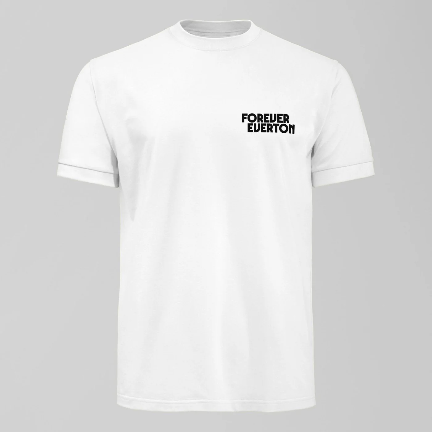 Forever Everton Small Logo Black Design T-Shirt
