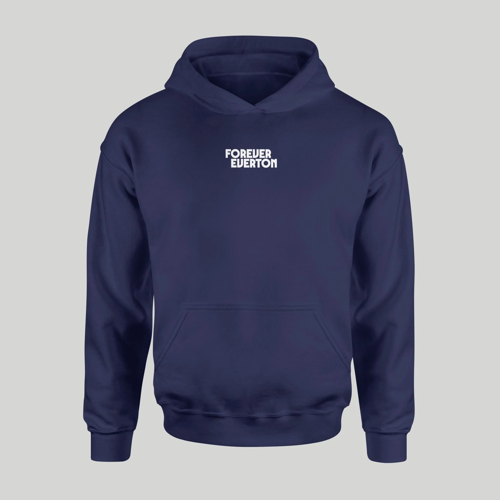 Dark Forever Everton Small Logo White Design Hoodie - Image 2