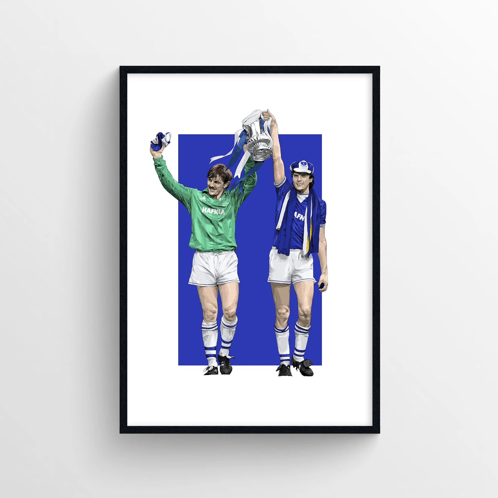 Graeme Sharp & Neville Southall Everton Print - 84 FA Cup Final - Image 2