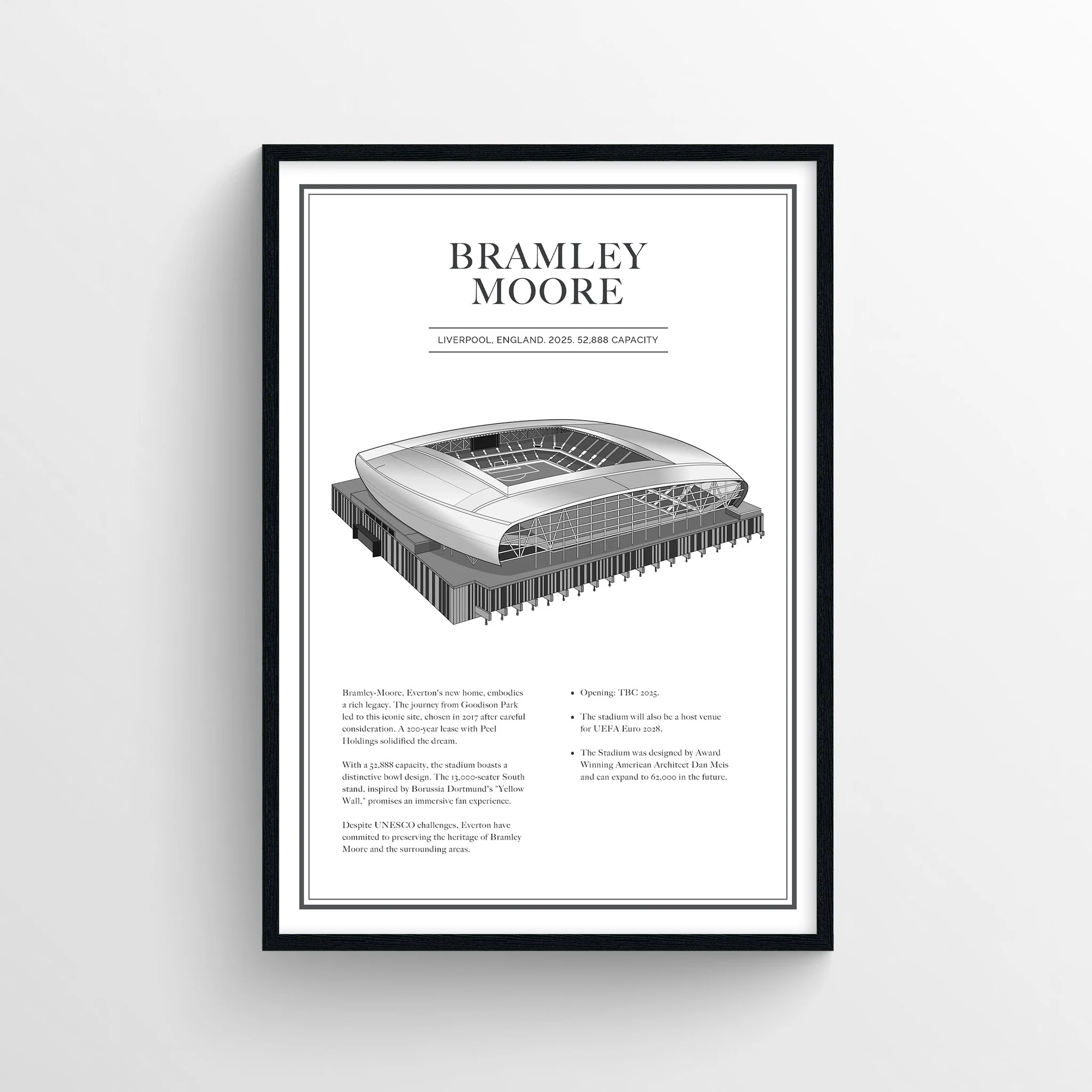 History of Bramley Moore - Everton Print