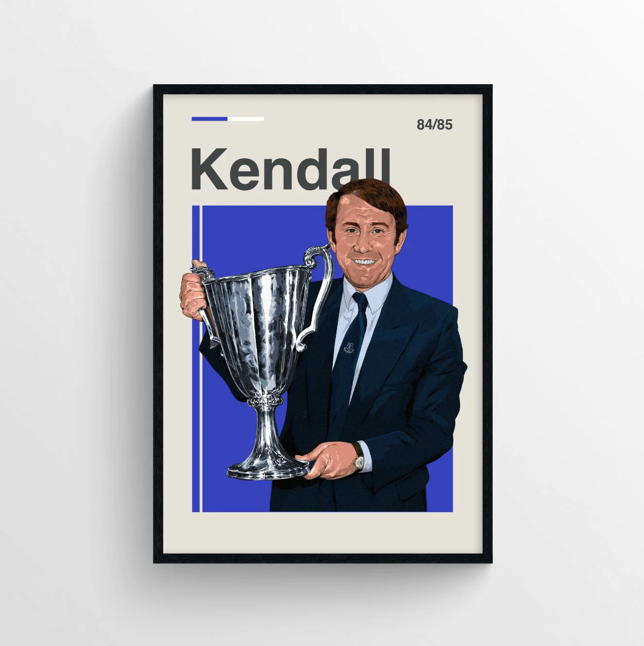 Howard Kendall Everton Print - ECWC Winner