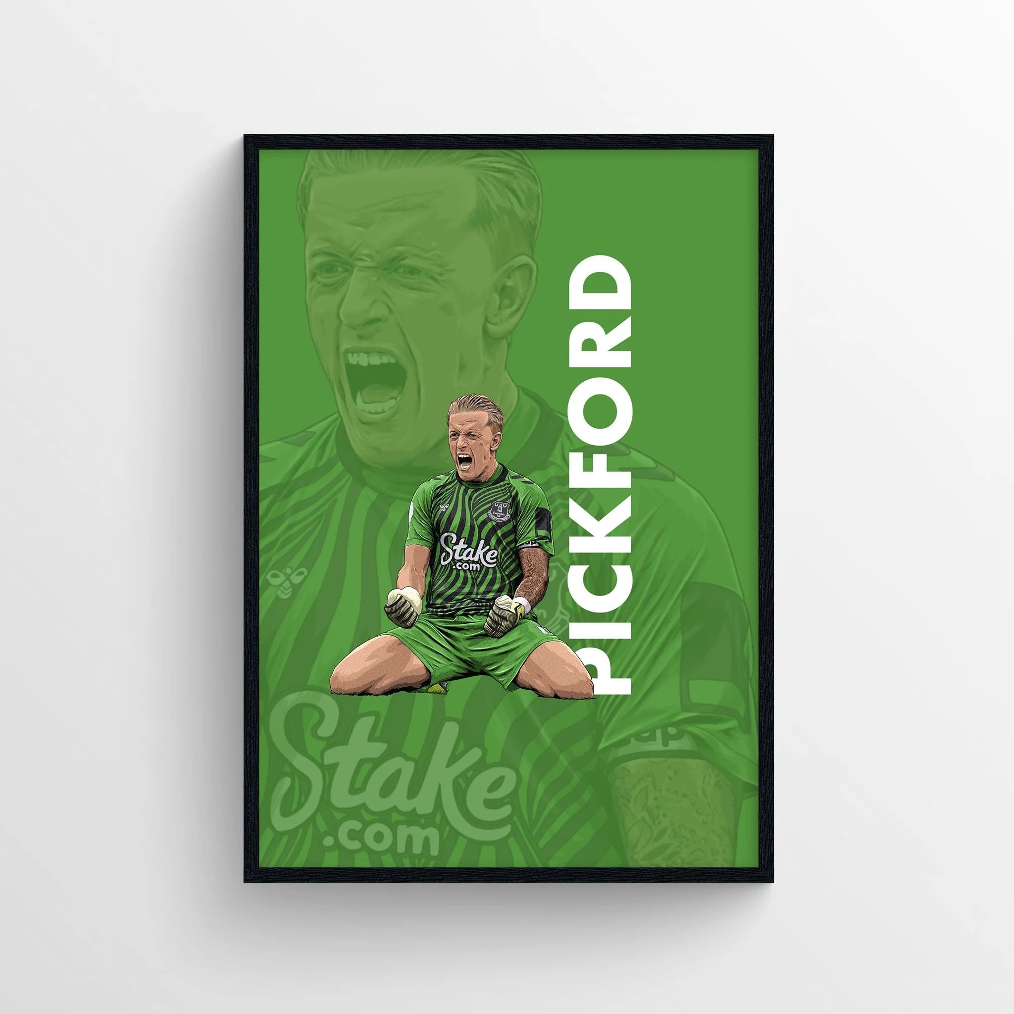 Jordan Pickford Everton Print - 22/23 Season First XI