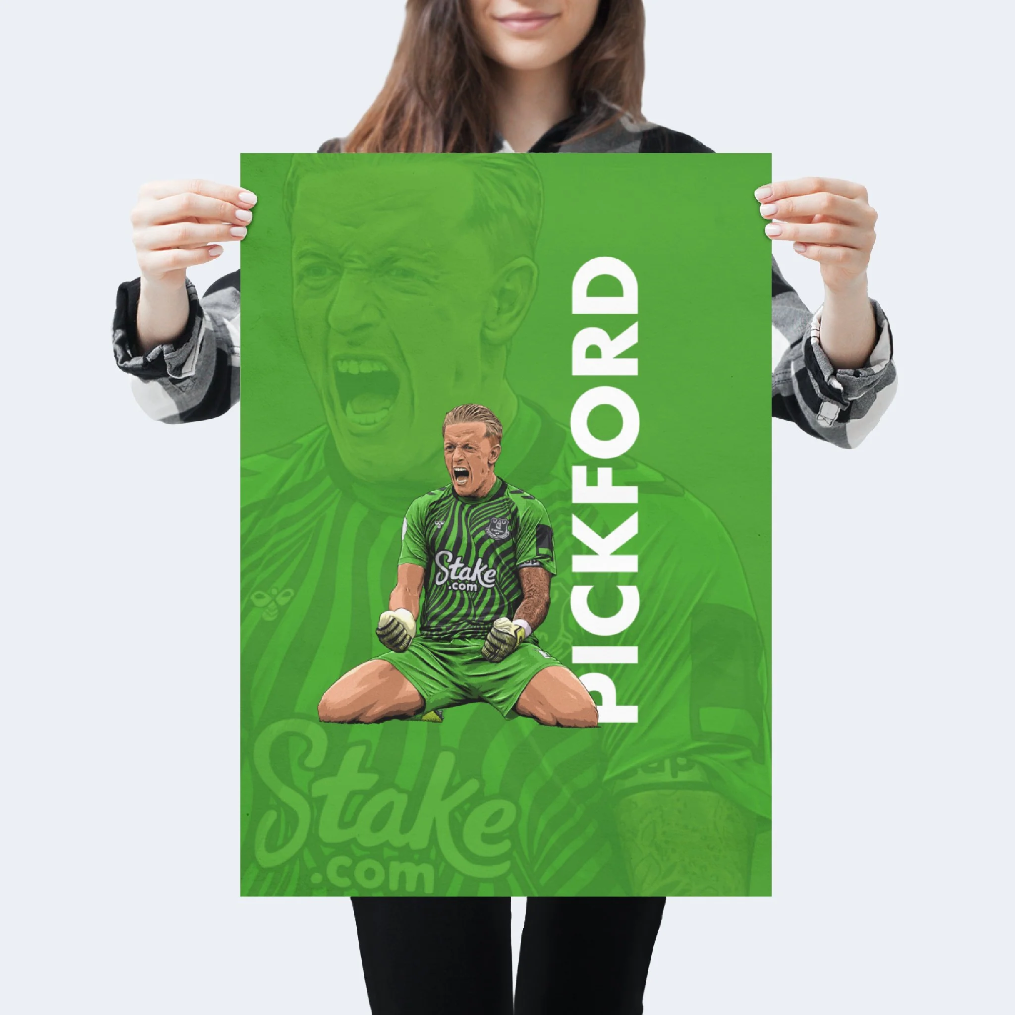 Jordan Pickford Everton Print - 22/23 Season First XI - Image 2