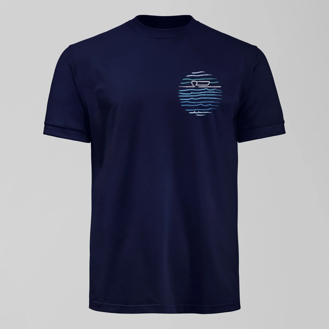 Royal Blue Mersey Small Design T-Shirt