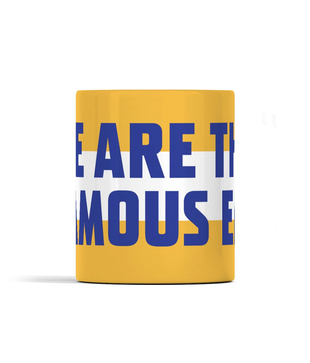 We Are The Famous EFC - Everton Banner Mug - Image 3