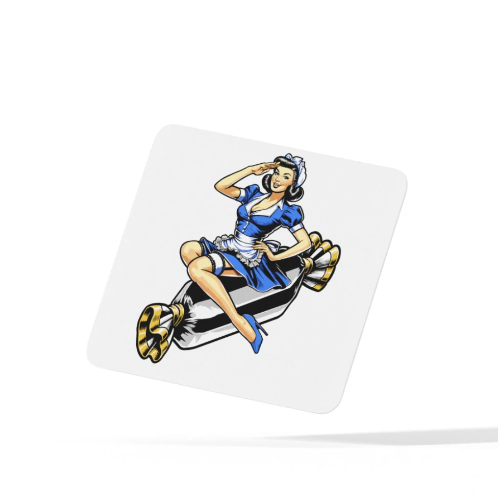 WWII Pin Up Style Toffee Lady - Everton Coaster