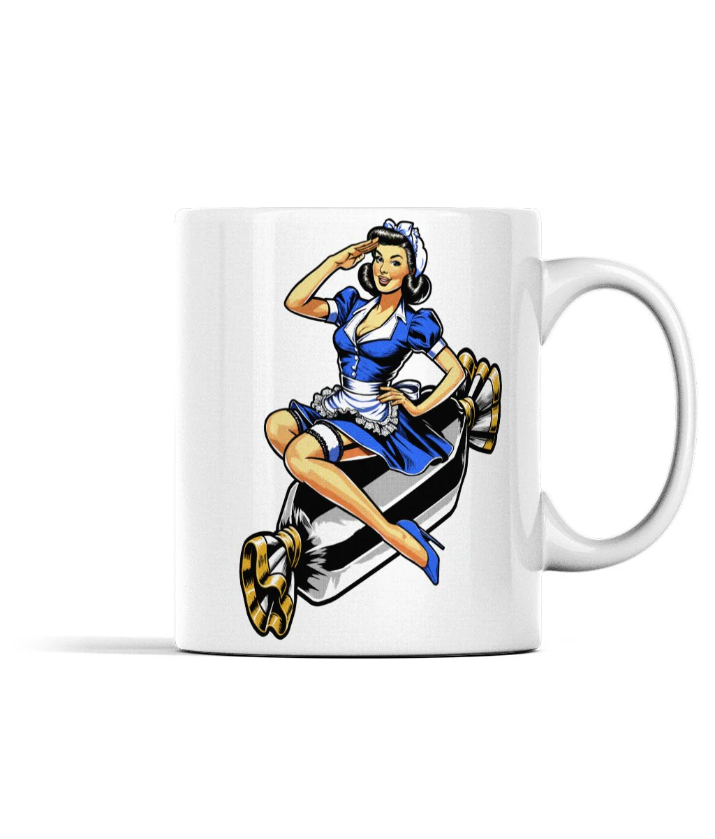 WWII Pin Up Style Toffee Lady - Everton Mug - Image 3